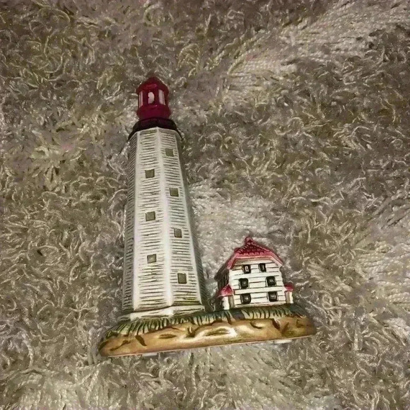 1993 Vintage Sandy Hook Lighthouse - Lefton Lighthouse - New Jersey Geo.Z Lefton - Picture 1 of 4